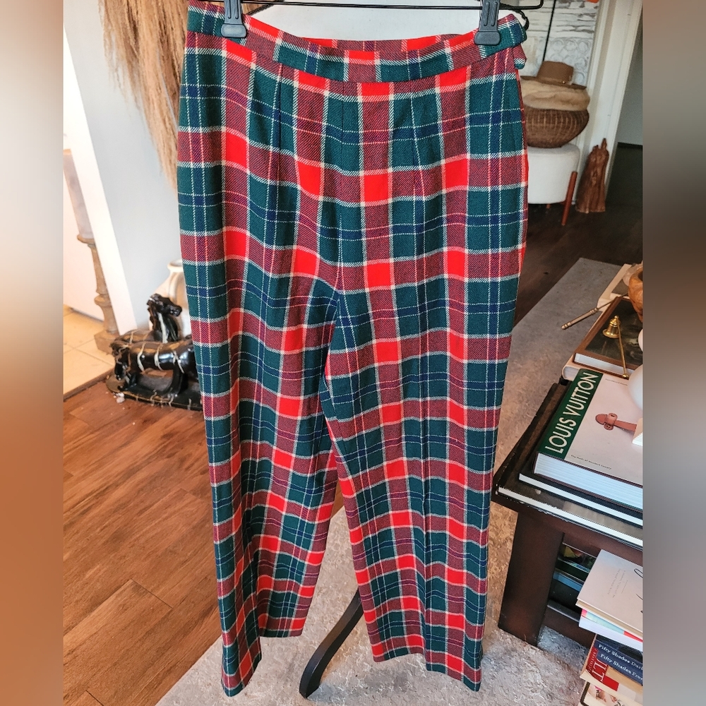 Pendleton Red and Green Plaid Pants